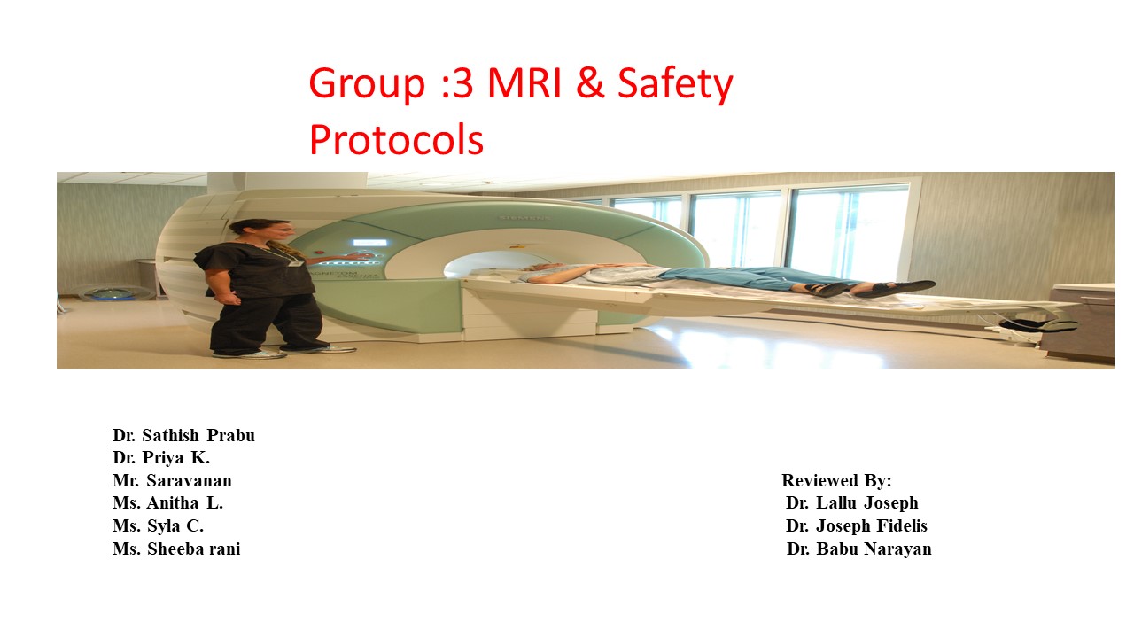 MRI Safety Protocols.