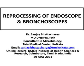 CQE : Reprocessing Of Endoscopes & Bronchoscopes