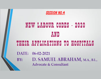 Legal Aspects In Human Resource And New Labor Law Codes- 2020